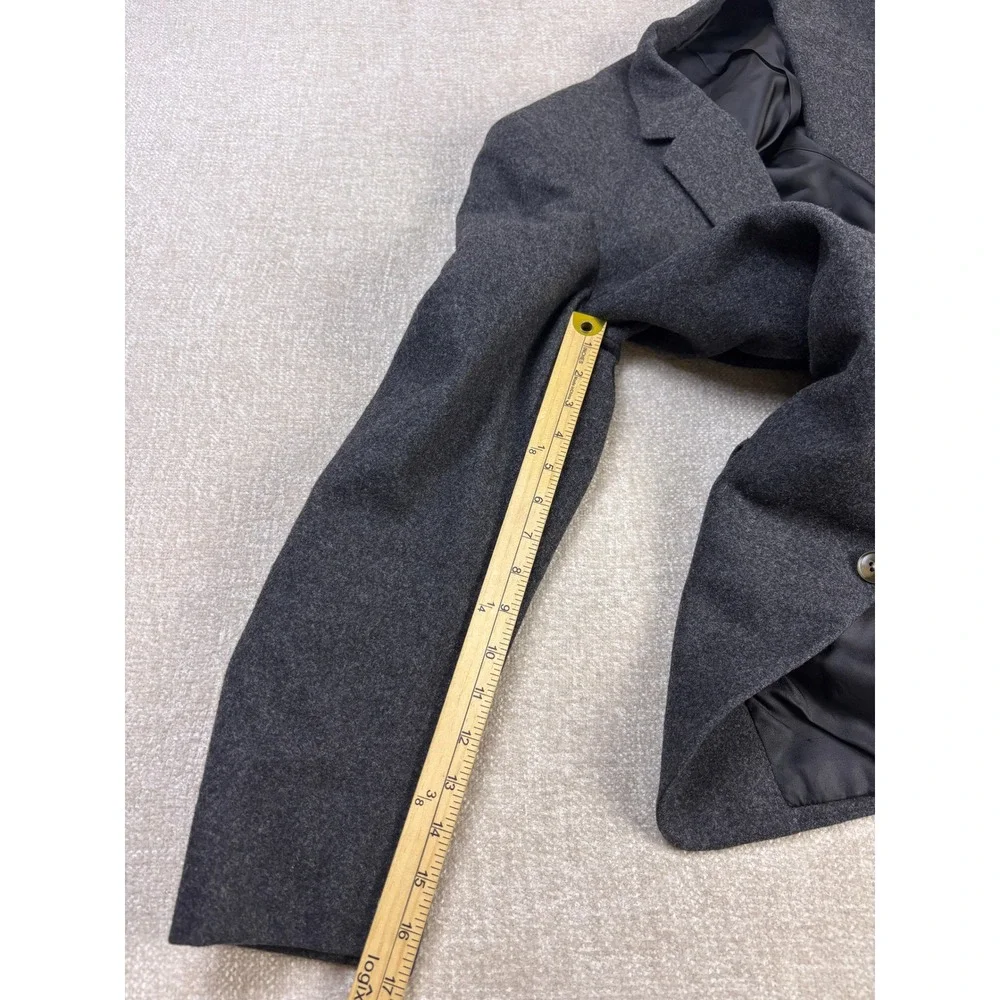 Alexandre of Oxford St London Mens 40R Wool Blazer Sport Coat Charcoal Grey UK